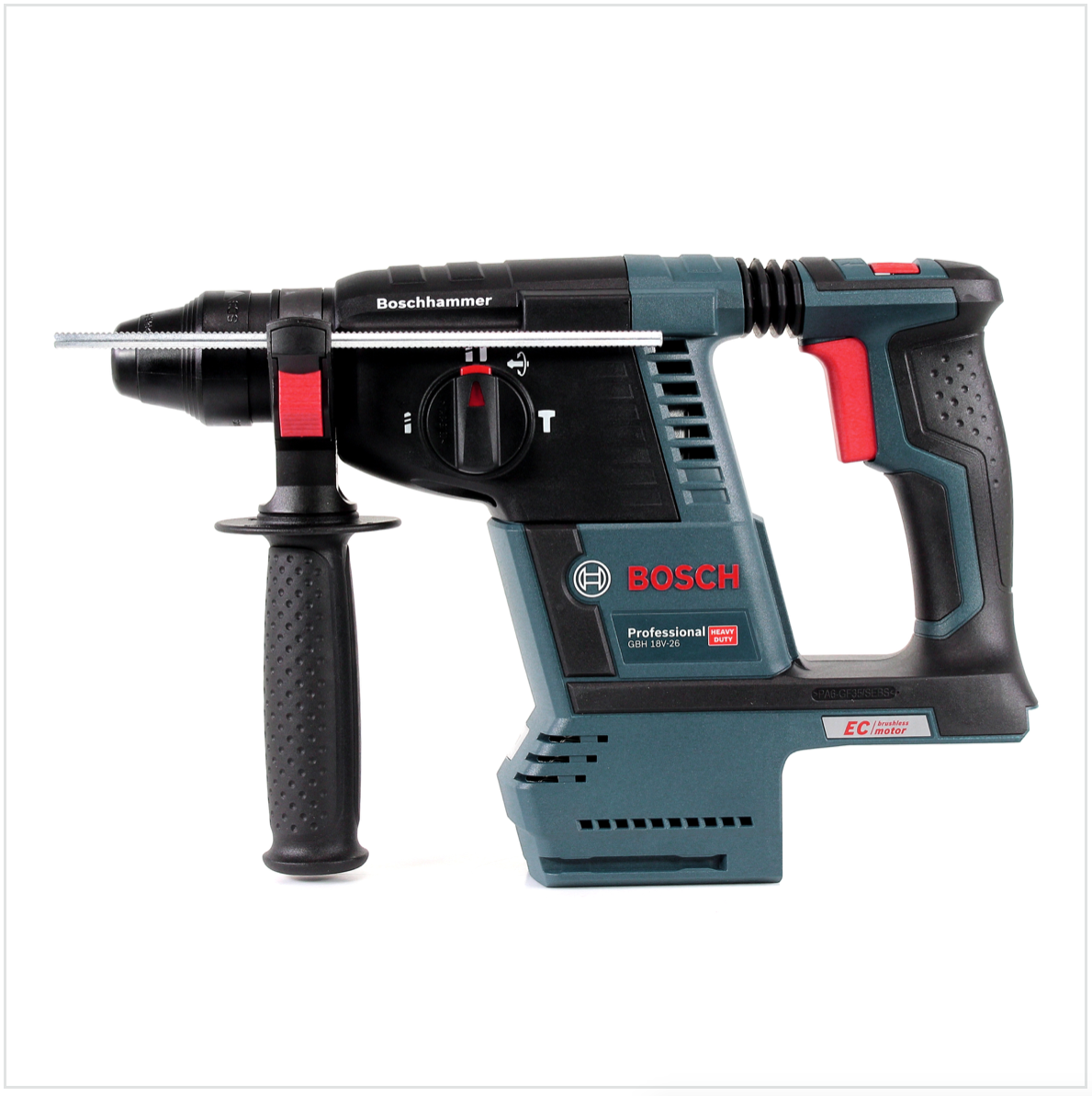 Bosch GBH 18V-26 Akku Bohrhammer Professional SDS-Plus + 2x Akku 5Ah + Ladegerät + Bohrer und Meißel Set + L-Boxx - Toolbrothers