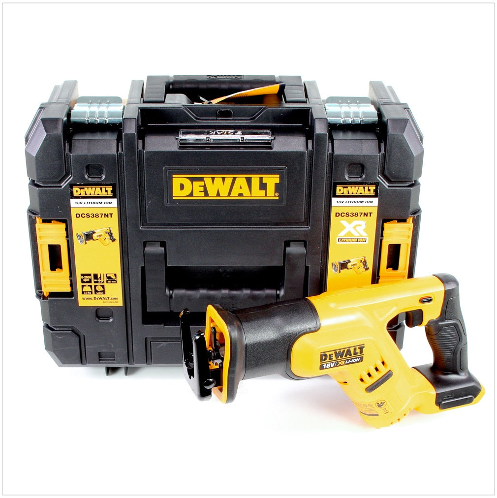 DeWalt DCS 387 NT 18 V Akku Säbelsäge Reciprosäge in TSTAK Box Solo - ohne Zubehör, ohne Akku, ohne Ladegerät - Toolbrothers