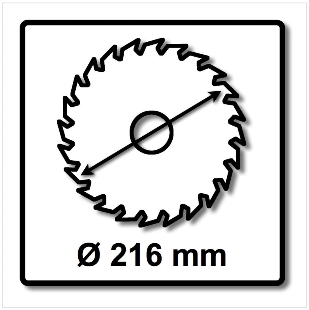 Festool Spezial Kreissägeblatt HW 216 x 30 x 2,3 mm TF64 216 mm 64 Zähne ( 500122 ) - Toolbrothers