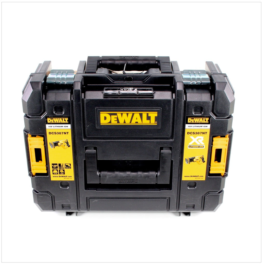 DeWalt DCS 387 M2 18 V Akku Säbelsäge Reciprosäge in TSTAK Box mit 2 x DCB 182 4,0 Ah Akku + DCB 113 Ladegerät - Toolbrothers