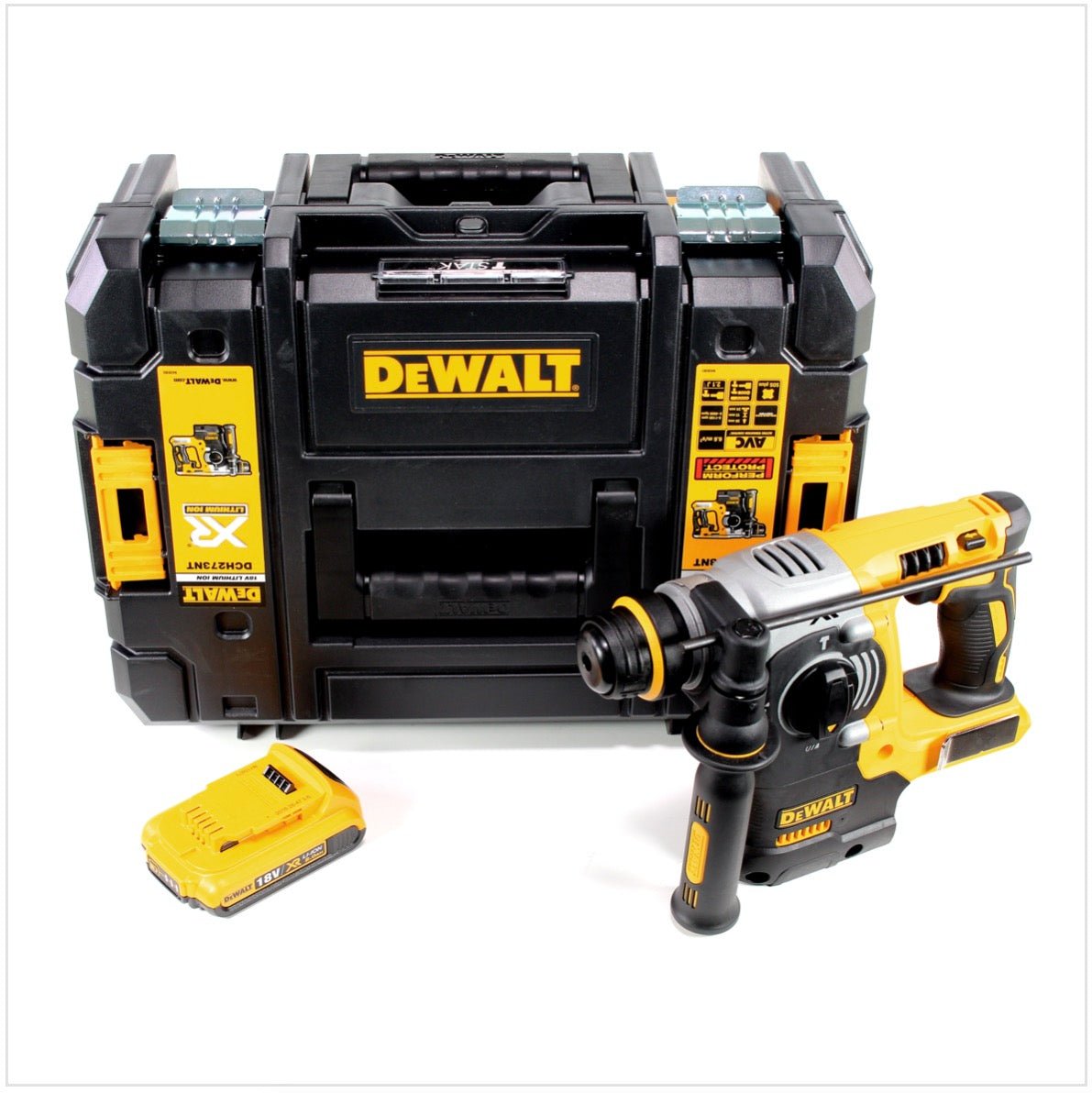 DeWalt DCH 273 NT Akku Kombihammer 18V 2,1J SDS-Plus Brushless + 1x Akku 2,0Ah + TSTAK - ohne Ladegerät - Toolbrothers