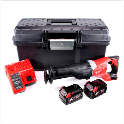 Milwaukee M18 BSX-502 Akku Säbelsäge 18V + 2x Akku 5,0Ah + Ladegerät + Koffer - Toolbrothers