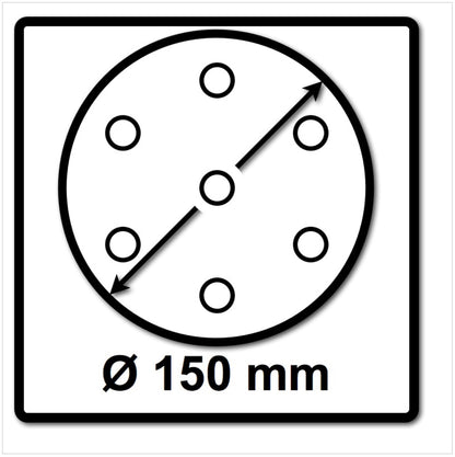 Bosch SIA Scheibe Keramik Schleifnetz 7500 150 mm Körnung P120 50 Stück ( F03E006890 ) - Toolbrothers