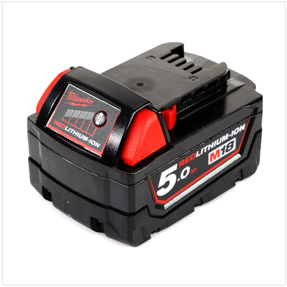 Milwaukee M18 BMT 18 V Akku Multi Funktions Werkzeug in Stanley Box + M18 B5 5,0 Ah Akku - Toolbrothers