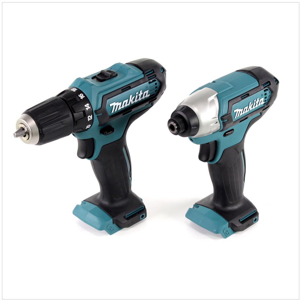 Makita CLX 201 X DF331D Akku Bohrschrauber + TD110D Akku Schlagschrauber + 2 x BL 1015 - 1,5 Ah Akkus + DC10WC Ladegerät im Alukoffer - Toolbrothers