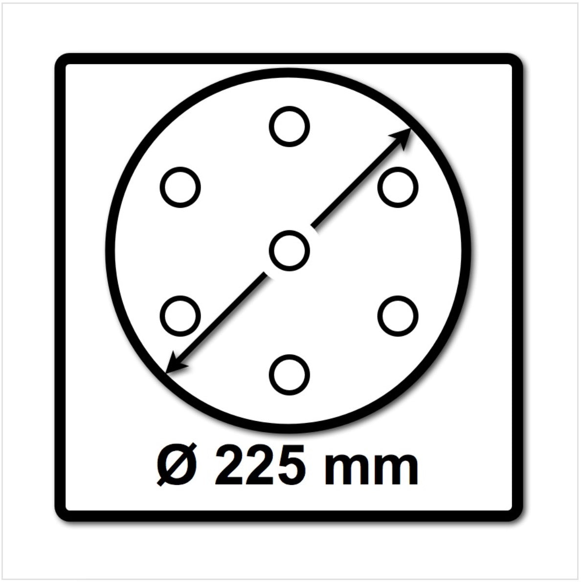 Festool STF D225/8 Granat Schleifscheiben 225 mm für PLANEX P80 GR / 25 Stück ( 499636 )