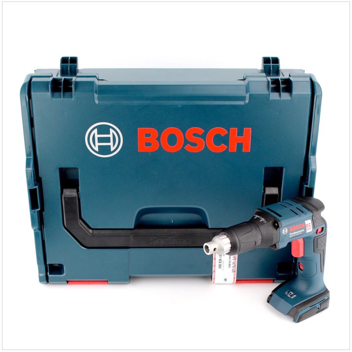 Bosch GSR 18 V-EC TE Akku Trockenbauschrauber 18V 25Nm Brushless Solo + Magazinvorsatz MA 55  + L-Boxx