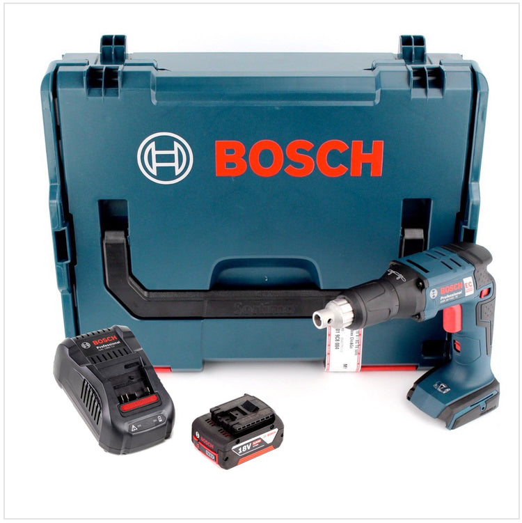 Bosch GSR 18 V-EC TE Akku Trockenbauschrauber 18V 25Nm Brushless + 1x Akku 5,0Ah + Ladegerät + Magazinvorsatz MA 55 + L-Boxx - Toolbrothers