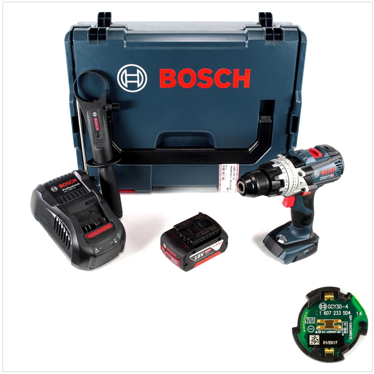 Bosch GSB 18V-85 C Akku Schlagbohrschrauber 18V 85Nm 1/2" Brushless + 1x Akku 5,0Ah + Ladegerät + Connectivity Modul + L-Boxx - Toolbrothers