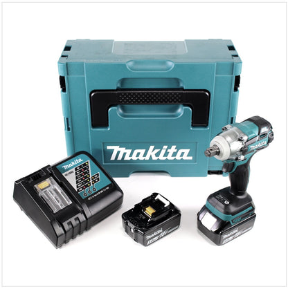 Makita DTW 285 RTJ Akku Schlagschrauber 18V 280Nm 1/2" Brushless + 2x Akku 5,0Ah + Ladegerät + Makpac - Toolbrothers