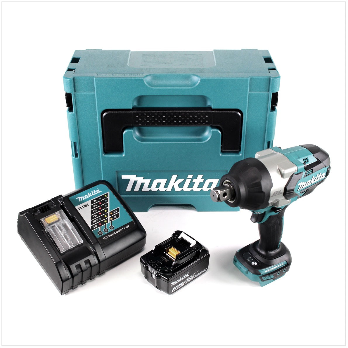 Makita DTW 1001 RF1J Akku Schlagschrauber 18 V 3/4“ 1050Nm Brushless + 1x Akku 3,0Ah + Ladegerät + Makpac - Toolbrothers