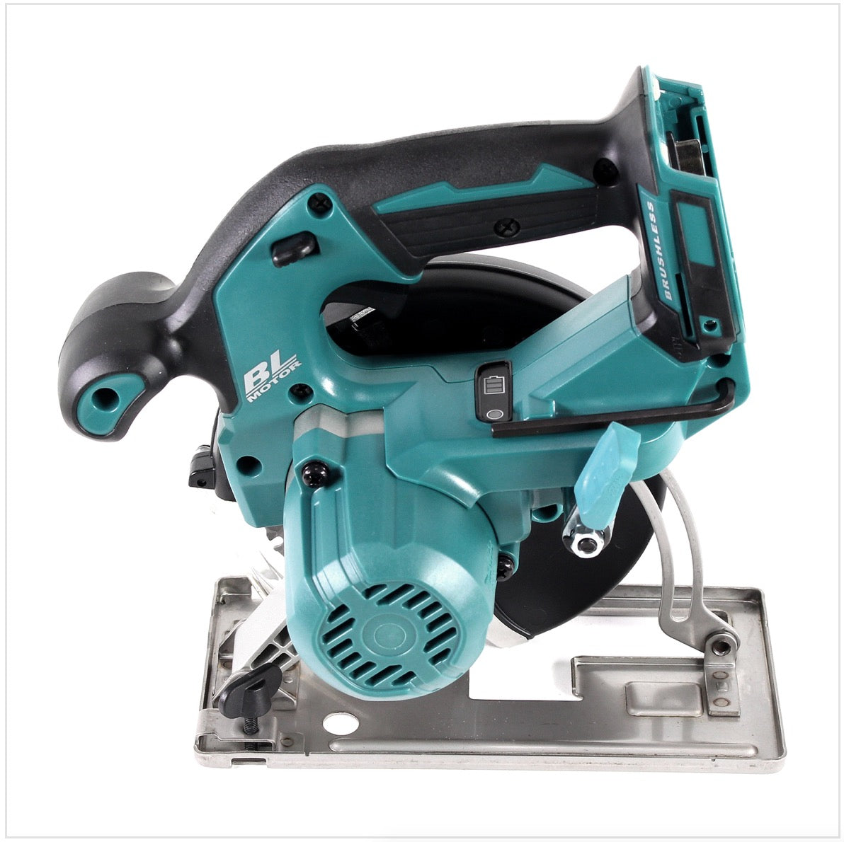 Makita DCS 551 ZJ Akku Metall Handkreissäge 18 V Brushless 150 x 20 mm Solo im Makpac mit Schutzbrille - Toolbrothers