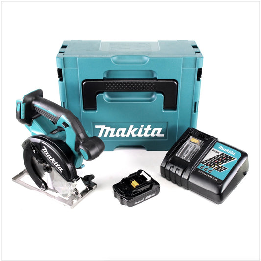 Makita DCS 551 RA1J Akku Metall Handkreissäge 18 V 150 mm + 1x Akku 2,0 Ah + Ladegerät + Makpac - Toolbrothers