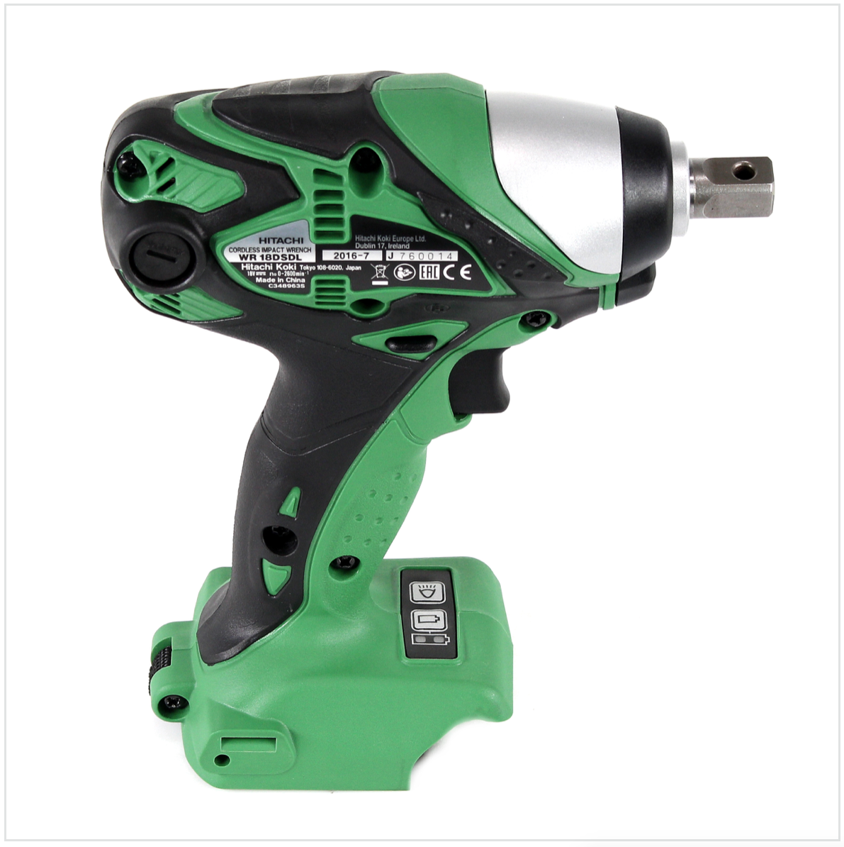 Hitachi WR 18 DSDL 18 Volt Li-Ion Akku Schlagschrauber 1/2" Solo - nur das Gerät, ohne Akku, ohne Ladegerät, ohne Koffer - Toolbrothers