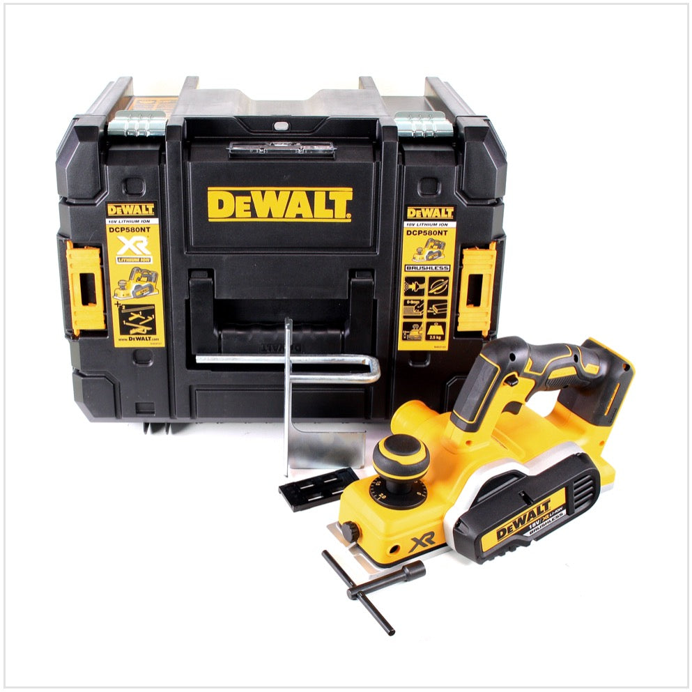 DeWalt DCP 580 NT Akku Hobel 18V 82mm Solo + TSTAK - ohne Akku, ohne Ladegerät - Toolbrothers