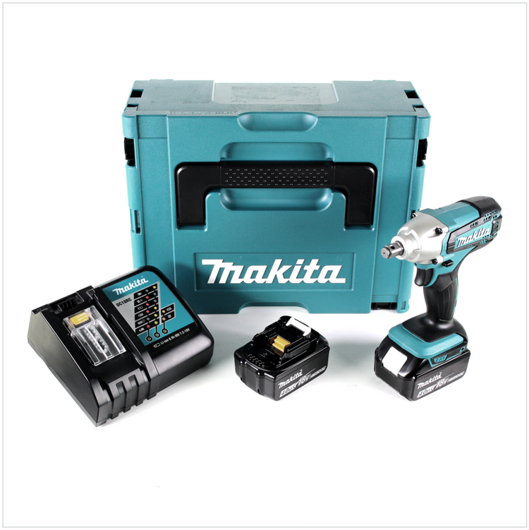 Makita DTW 190 RMJ 18V Li-Ion Akku Schlagschrauber im Makpac - mit 2x BL 1840 B 4,0 Ah Akku mit LED - Anzeige, 1x DC 18 RC Schnell Ladegerät - Toolbrothers