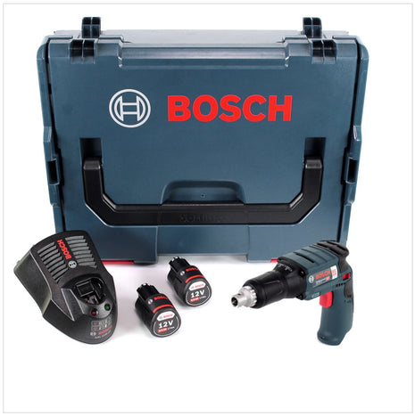 Bosch GTB 12V-11 Professional Akku Trockenbau Schrauber Brushless 11 Nm + L-Boxx + 2x Akku 2,5Ah Akku + 1x Ladegerät - Toolbrothers