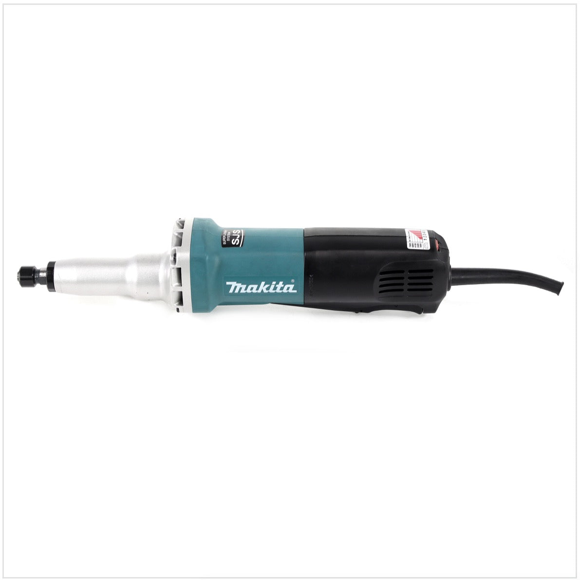 Makita GD0811C Elektro Geradschleifer 6 mm 750 Watt mit Seitengriff - Toolbrothers