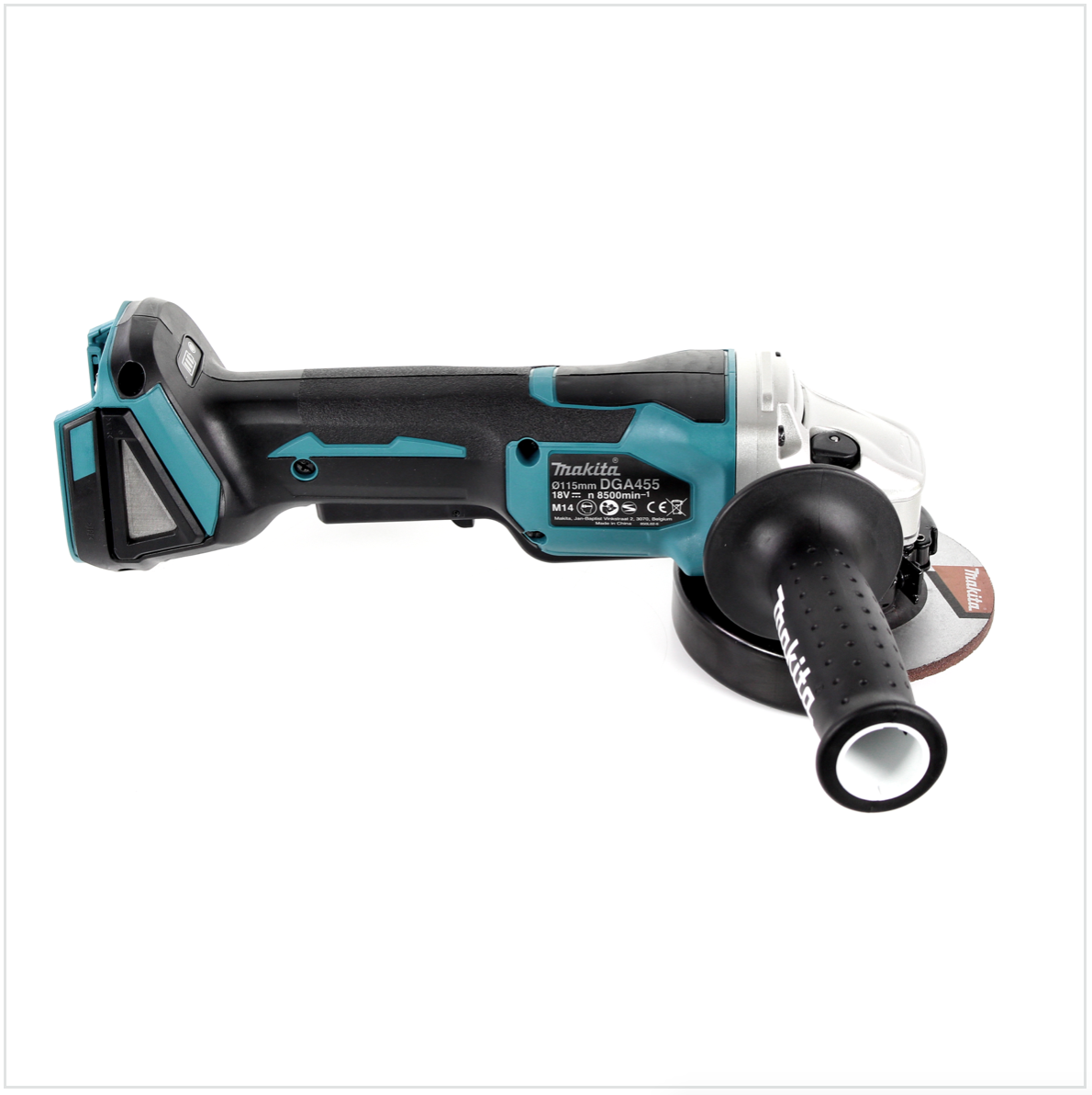 Makita DGA 455 ZJ Akku Winkelschleifer 18 V 115mm Brushless Solo + Makpac - ohne Akku, ohne Ladegerät - Toolbrothers