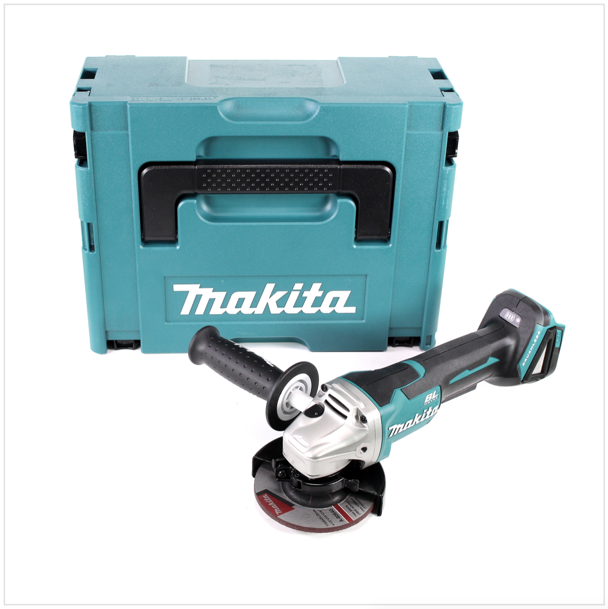 Makita DGA 455 ZJ Akku Winkelschleifer 18 V 115mm Brushless Solo + Makpac - ohne Akku, ohne Ladegerät - Toolbrothers