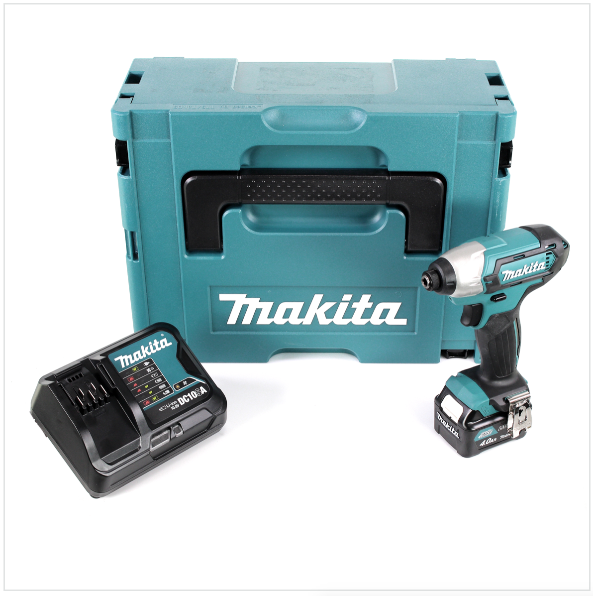 Makita TD 110 DSM1J Akku Schlagschrauber 10,8V 110Nm 1/4" im Makpac + 1x 4,0 Ah Akku + Ladegerät - Toolbrothers