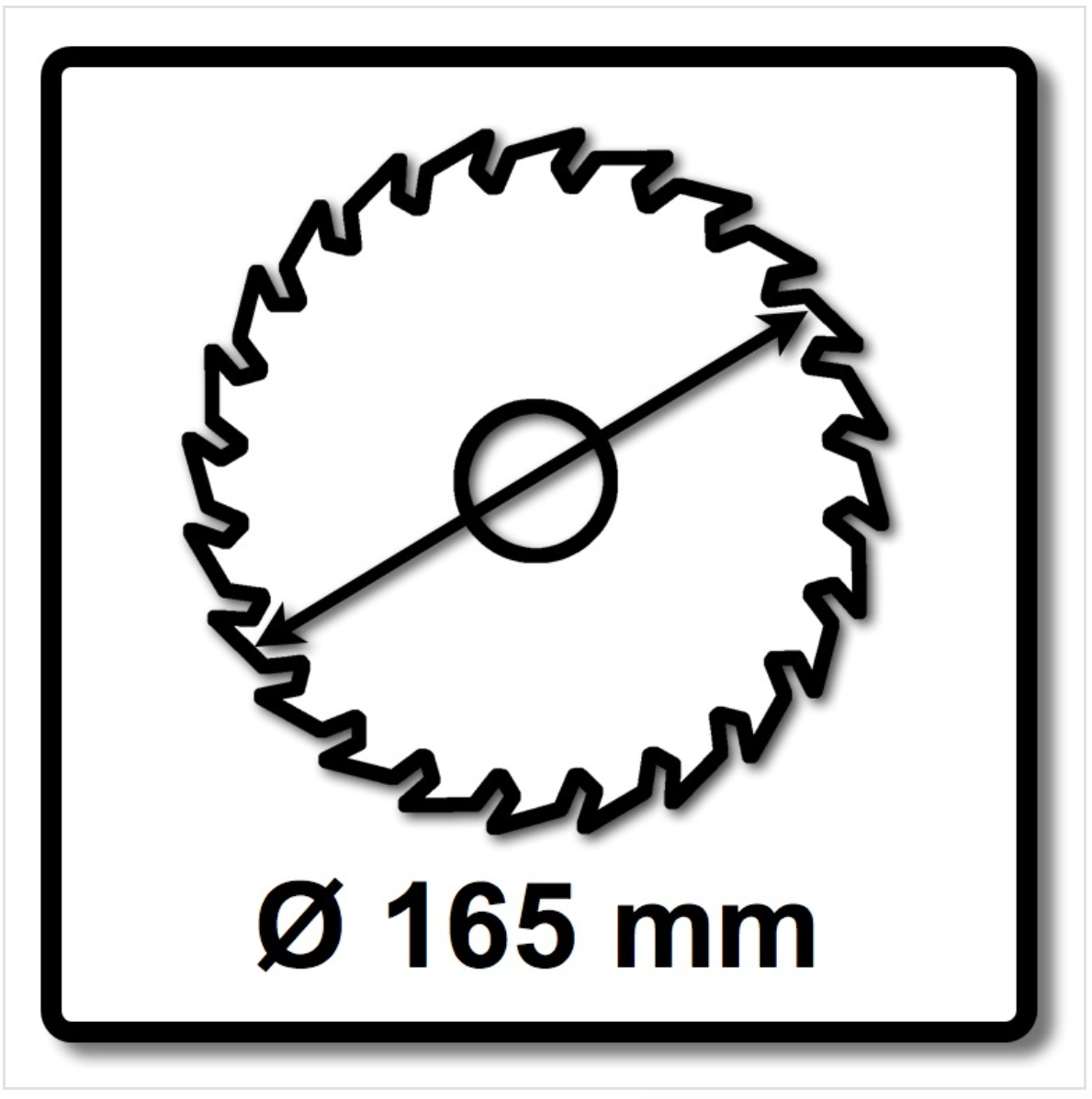 Makita Sägeblatt HW D-03333 165 x 20 x 2 mm 165 mm 24 Z - Toolbrothers