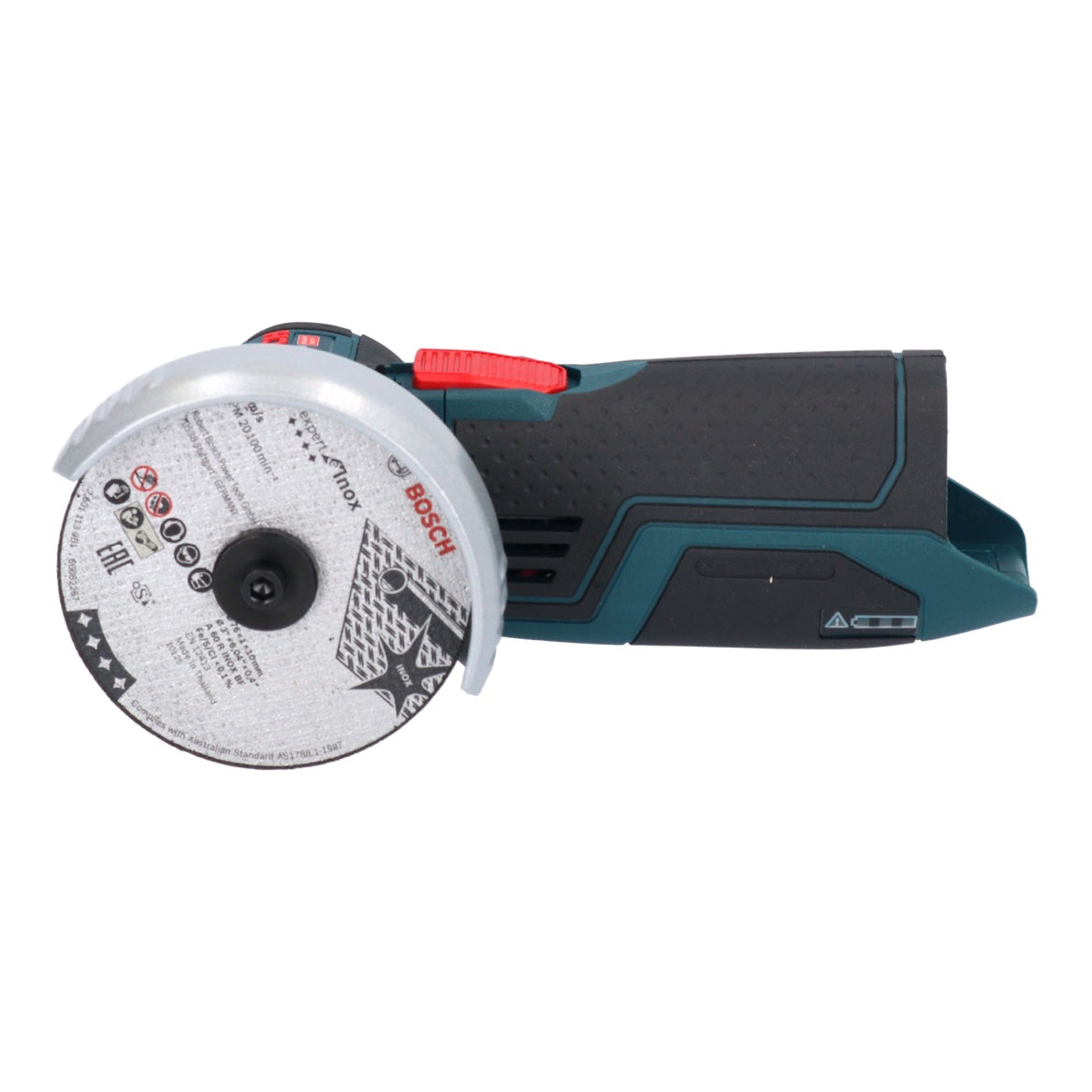 Bosch GWS 12V-76 Professional Akku Winkelschleifer 12 V 76 mm Brushless + 9x Extra Trennscheiben + L-Boxx - ohne Akku, ohne Ladegerät - Toolbrothers