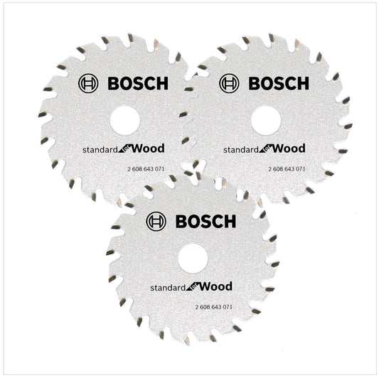 Bosch 3x Kreissägeblatt Optiline Wood ST WO H 85x15-20 85 mm 20 Zähne ( 3x 2608643071 ) - Toolbrothers