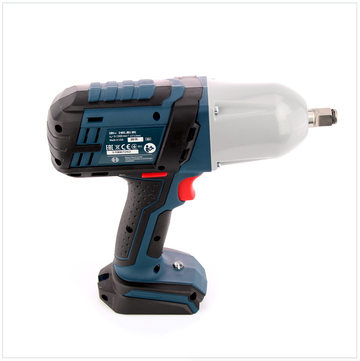 Bosch GDS 18 V-LI HT Akku Drehschlagschrauber 18V 650Nm 1/2" Solo ( 06019B1300 ) + 9tlg. Steckschlüssel Set ( 2608551100 ) - Toolbrothers