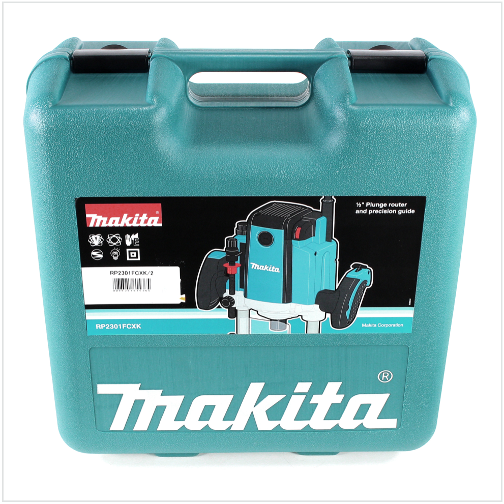 Makita RP 2301 FCXK 1/2 Oberfräse im Koffer 240 V 2100 W 70 mm - Toolbrothers