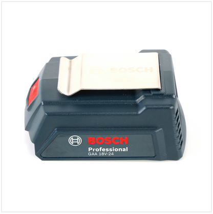 Bosch USB Power Set 18 V mit GAA Professional USB Adapter für 14,4 V / 18 V Akkus + 1x GBA 18V 5,0 Ah Li-Ion Einschub Akku - Toolbrothers