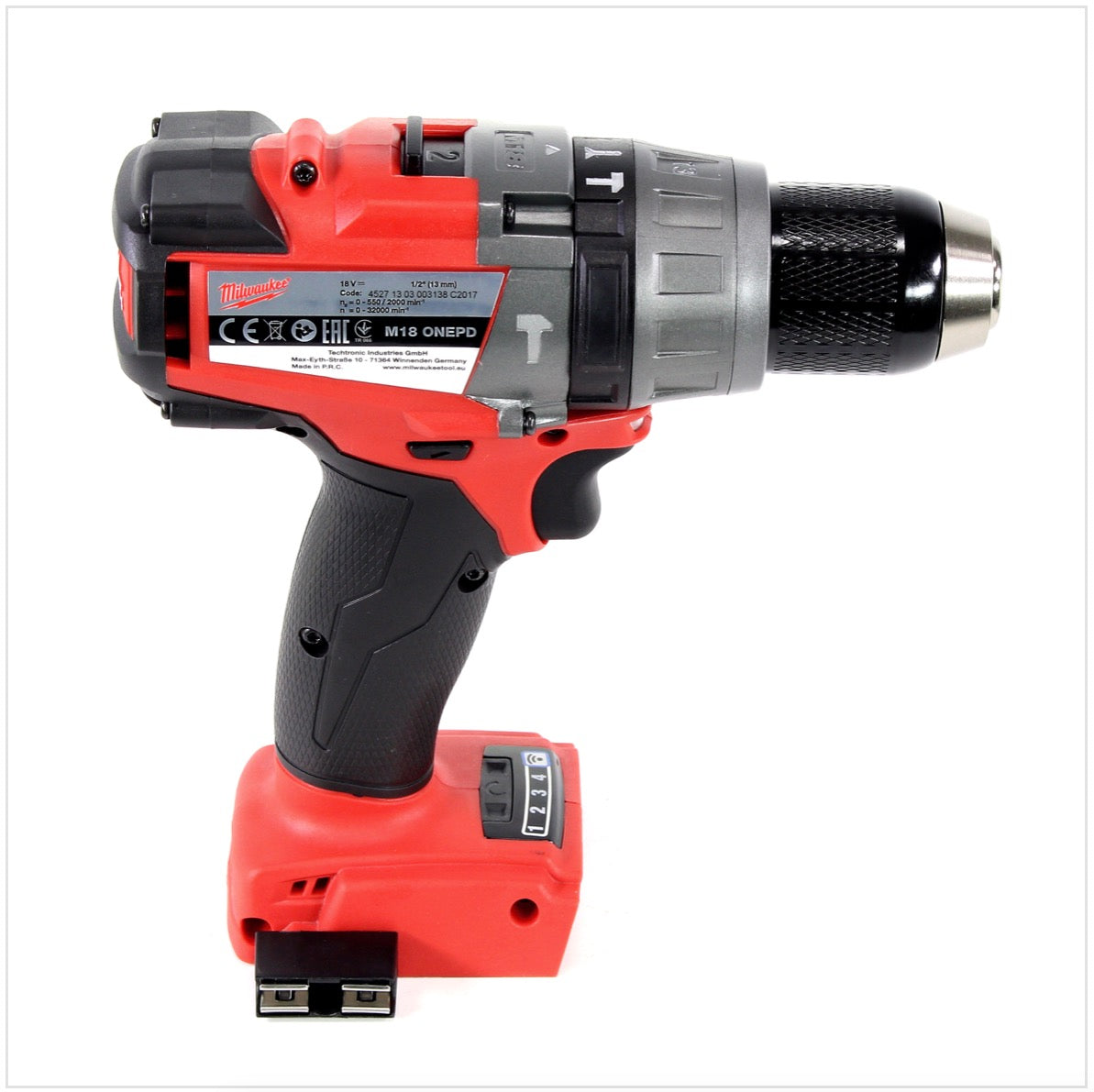 Milwaukee M18 ONEPD Akku Schlagbohrschrauber 18V 135 Nm Brushless Solo mit ONE-KEY Technologie + Koffer - ohne Zubehör - Toolbrothers