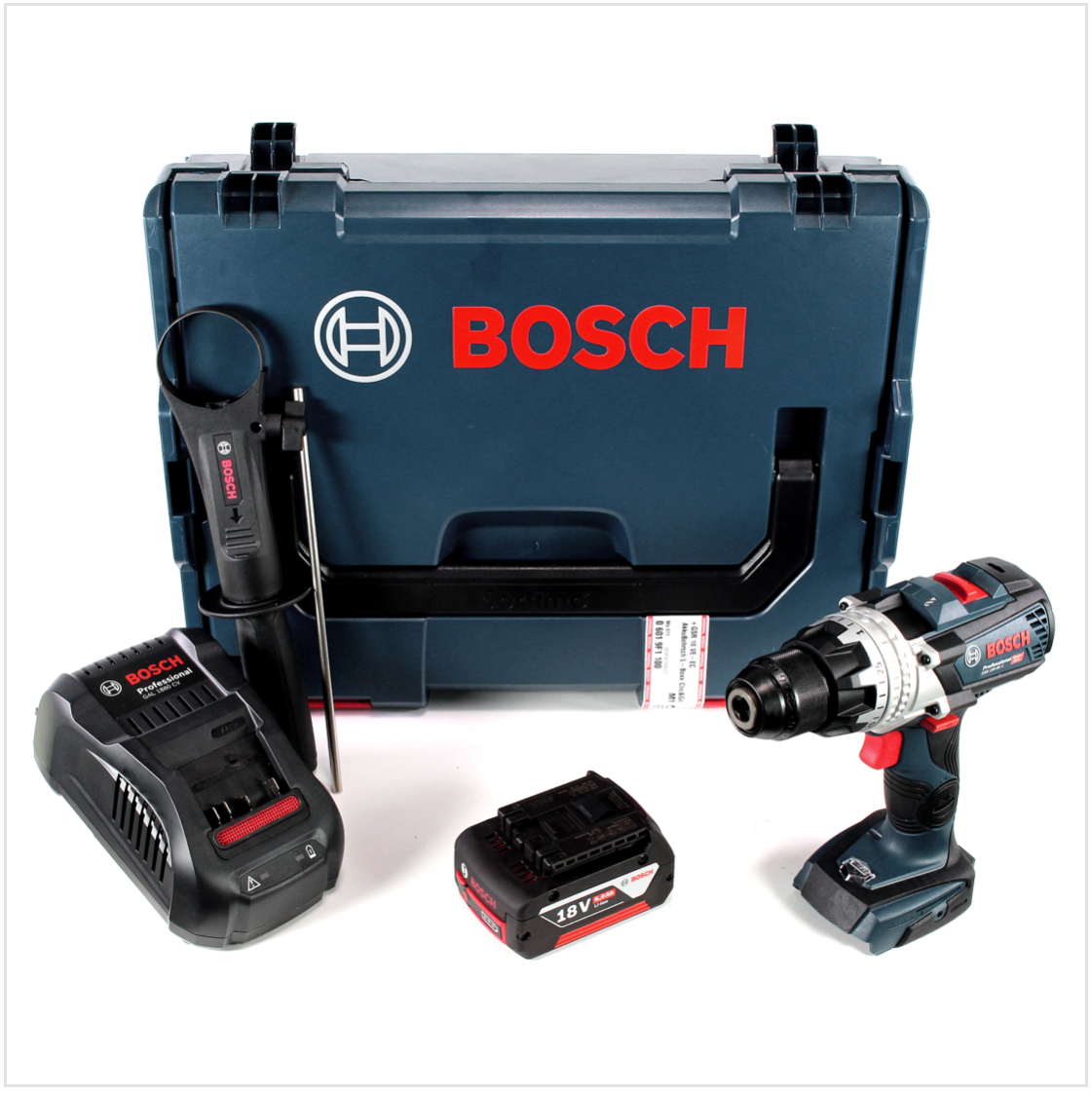 Bosch GSR 18 V-85 C Akku Bohrschrauber 18V 110Nm Solo in L-Boxx + 1x GBA 18 V 6,0 Ah Akku + GAL 1880 CV Ladegerät - Toolbrothers