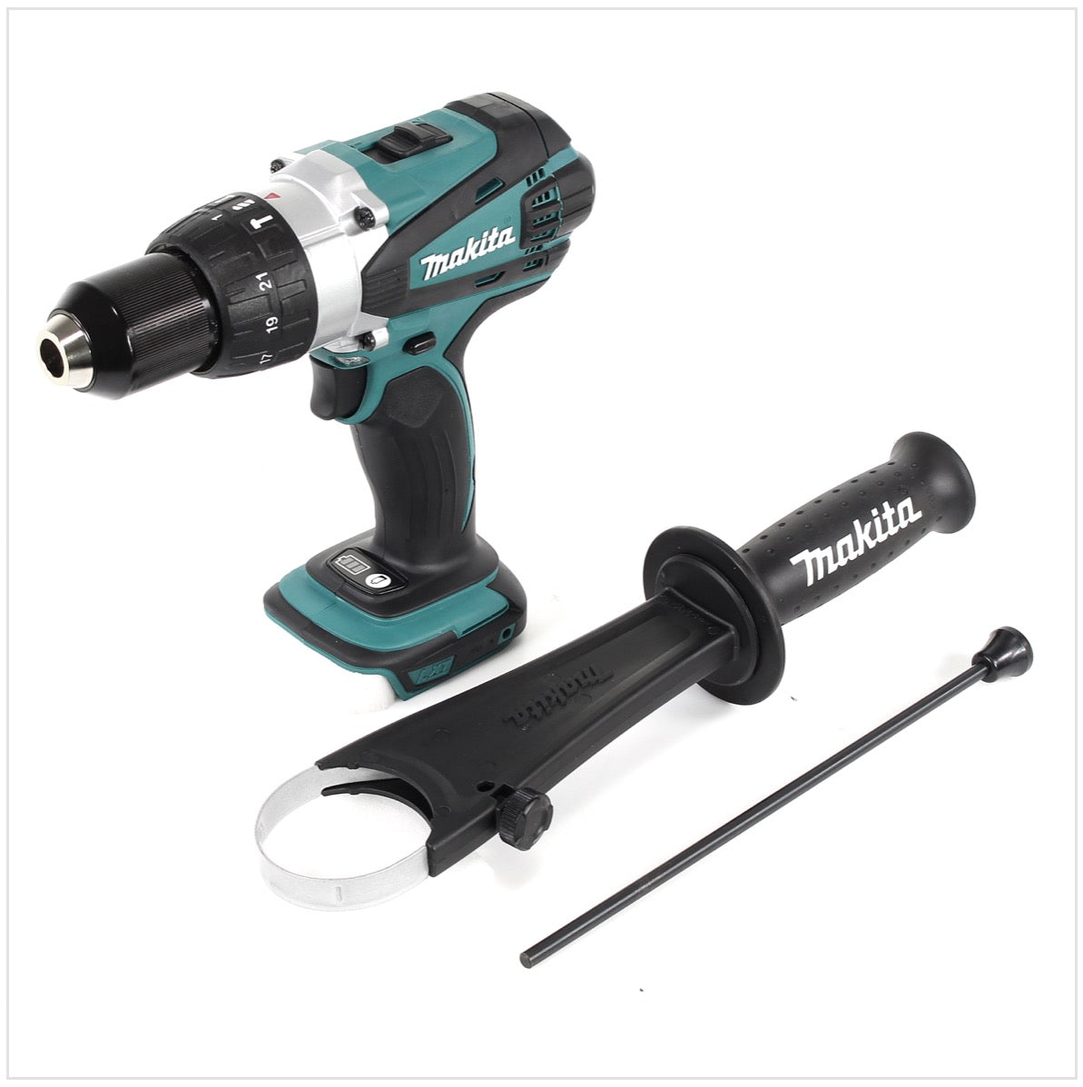 Makita DHP 458 RA1J Akku Schlagbohrschrauber 18 V 91 Nm + 1x Akku 2,0 Ah + Ladegerät + Systainer - Toolbrothers