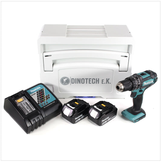 Makita DHP 482 RTJ Akku Schlagbohrschrauber 18 V 62Nm im Tanos Systainer® T-Loc II + 2x 5,0 Ah Akku + Ladegerät - Toolbrothers