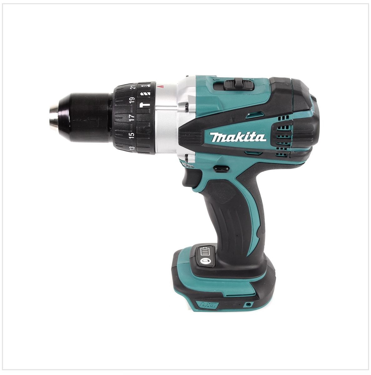 Makita DHP 458 RAJ Akku Schlagbohrschrauber 18 V 91 Nm + 2x Akku 2,0 Ah + Ladegerät + Makpac - Toolbrothers