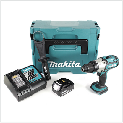 Makita DDF 451 RT1J Akku Bohrschrauber 18V 80Nm + 1x Akku 5,0Ah + Ladegerät im Makpac - Toolbrothers