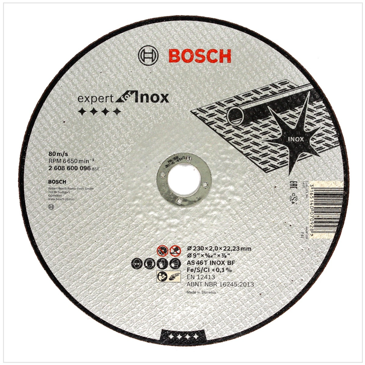 Bosch AS 46 T INOX BF Trennscheibe 230 x 22,23 x 2,0 mm 25 Stück ( 25x 2608600096 )