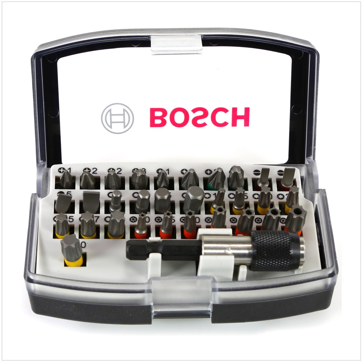 Bosch 32 teiliges Bit Set in robuster Box grau ( 2607017319 ) - Toolbrothers