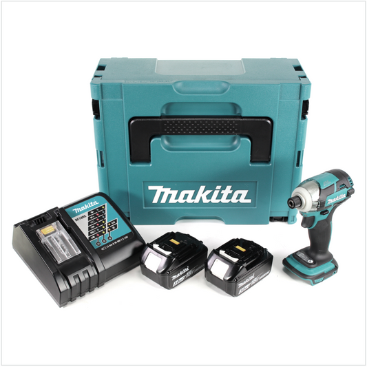 Makita DTD 148 RFJ 18 V Li-ion Akku Brushless Schlagschrauber im Makpac + 2x 3,0 Ah Li-Ion Akku + 1x  Ladegerät - Toolbrothers