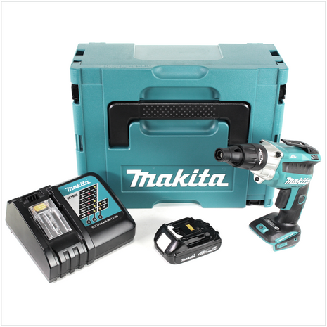 Makita DFS 251 Y1J-D 18 V Li-Ion Trockenbauschrauber Brushless im Makpac mit 1x BL1815N 1,5 Ah Akku und DC18RC Ladegerät - Toolbrothers