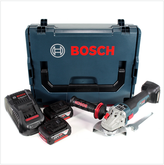 Bosch GWS 18 V 115 SC Akku Winkelschleifer in L-Boxx + GCY 30-4 Connectivity Modul + 2x GBA 18 V 6,0 Ah Akku + 1x GAL 1880 CV Ladegerät - Toolbrothers