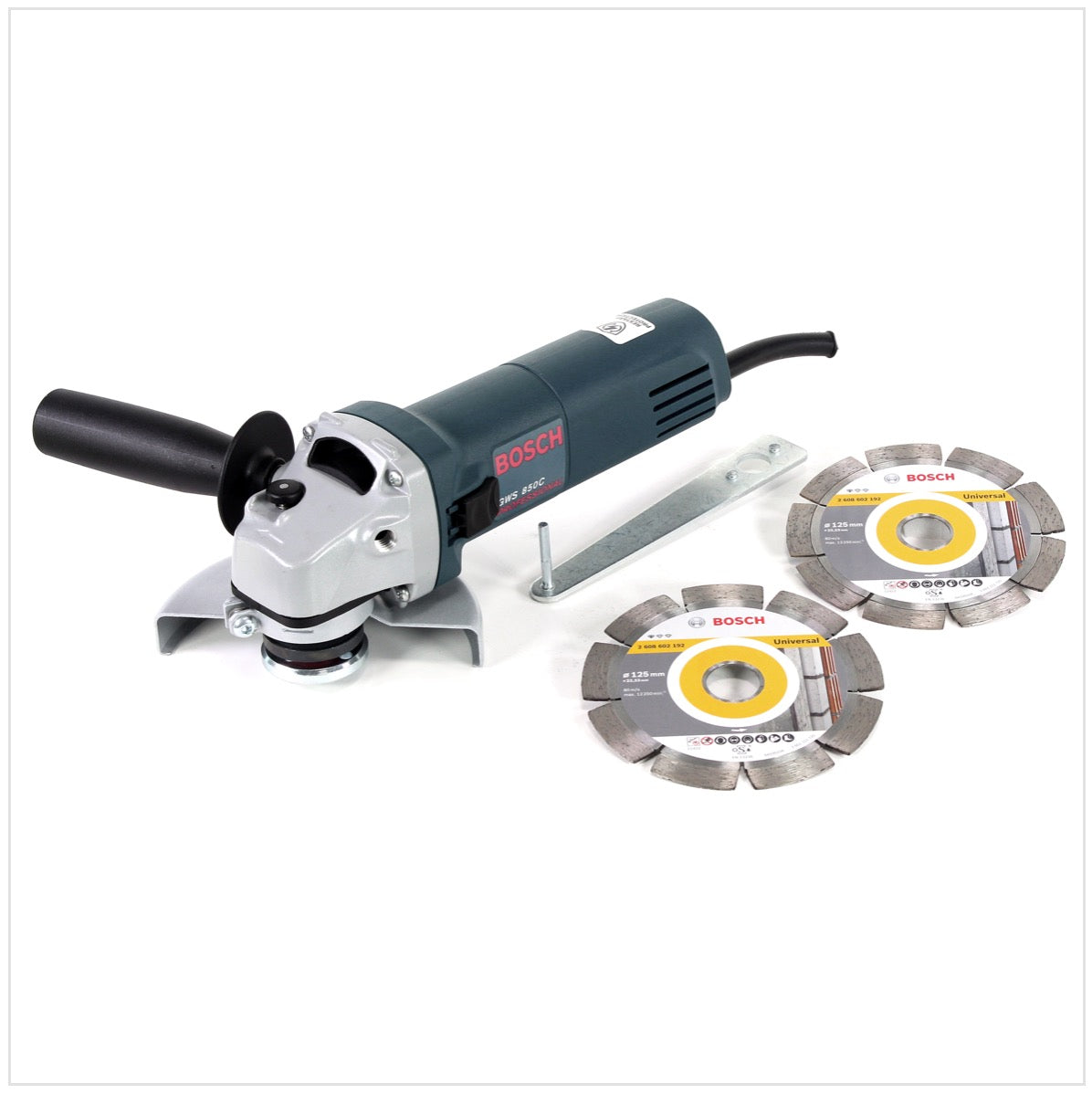 Bosch GWS 850 C 850 Watt 125 mm Winkelschleifer + 2 x Bosch Diamant Trennscheibe - Toolbrothers