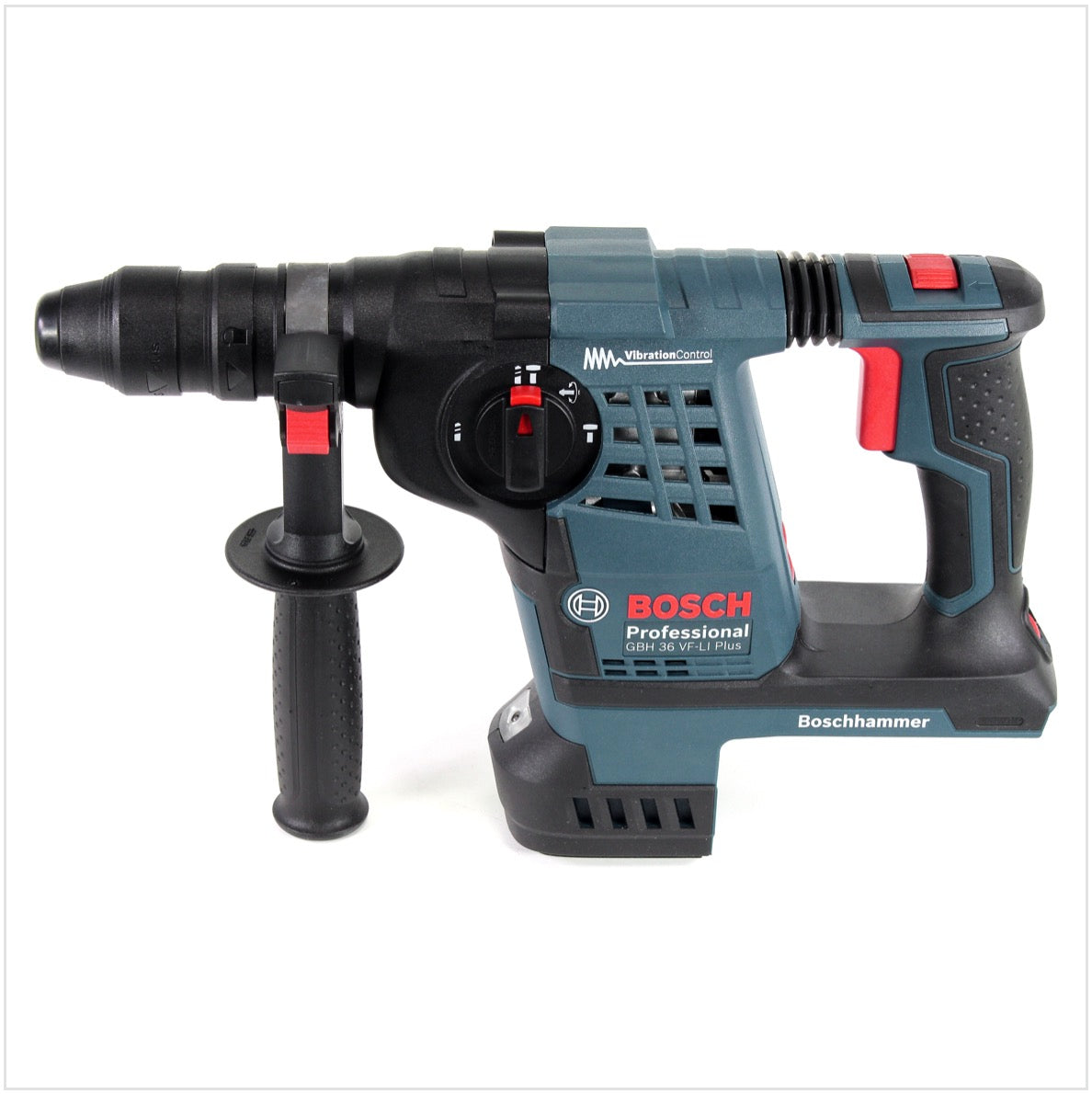 Bosch GBH 36 VF-LI Plus Akku Bohrhammer 36V SDS Plus + Wechselbohrfutter + Handwerkerkoffer + 2x 4,0 Ah Akku + Ladegerät ( 0611907073 ) - Toolbrothers