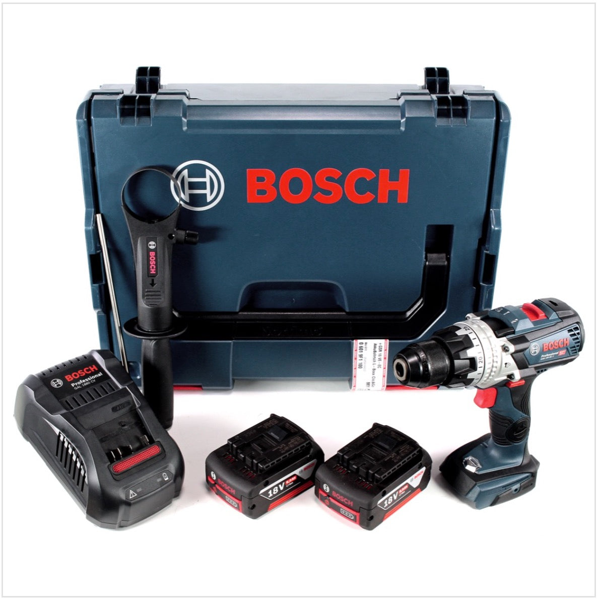 Bosch GSB 18V-85 C Akku Schlagbohrschrauber 18V 85Nm 1/2" Brushless + 2x Akku 5,0Ah + Ladegerät + L-Boxx ( 06019G0300 ) - Toolbrothers