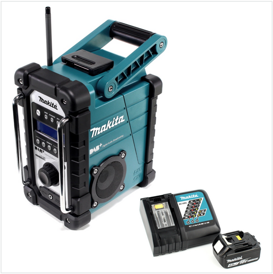 Makita DMR 110 Digital Baustellen Radio DAB+ inkl. 1x BL 1840 B 4,0 Ah Akku + DC 18 RC Schnell Ladegerät - Toolbrothers