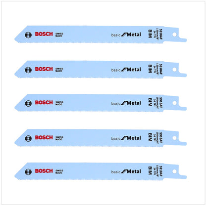 Bosch 5x Säbelsägeblätter S 918 AF 150 mm Basic for Metal ( 2608651780 ) - Toolbrothers