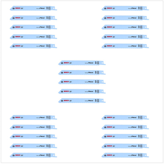 Bosch 25 Säbelsägeblätter S 918 AF 150 mm Basic for Metal ( 5 x 2608651780 ) - Toolbrothers