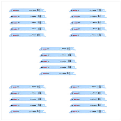 Bosch 25 Säbelsägeblätter S 918 BF 150 mm Basic for Metal ( 5 x 2608651781 ) - Toolbrothers