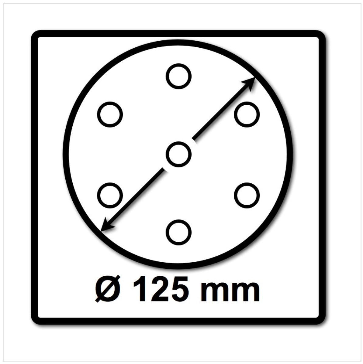 Festool STF D125 P80 GR NET/50 Filet abrasif grenat (203294) pour RO 125, ES 125, ETS 125, ETSC 125, ES-ETS 125, ES-ETSC 125, ETS EC 125, LEX 125